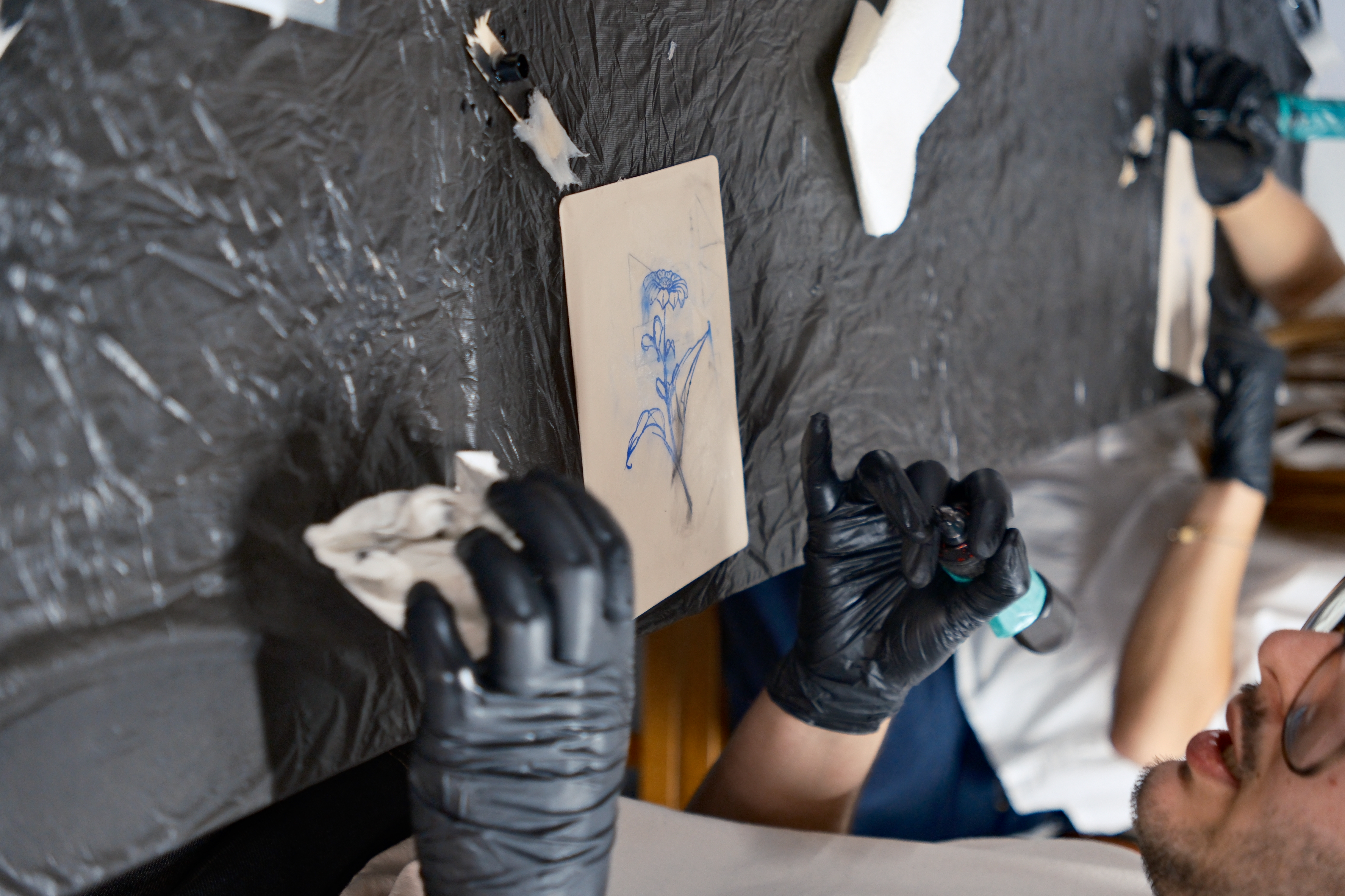 Réalisation finale de l'atelier d'initiation au tatouage à Bordeaux