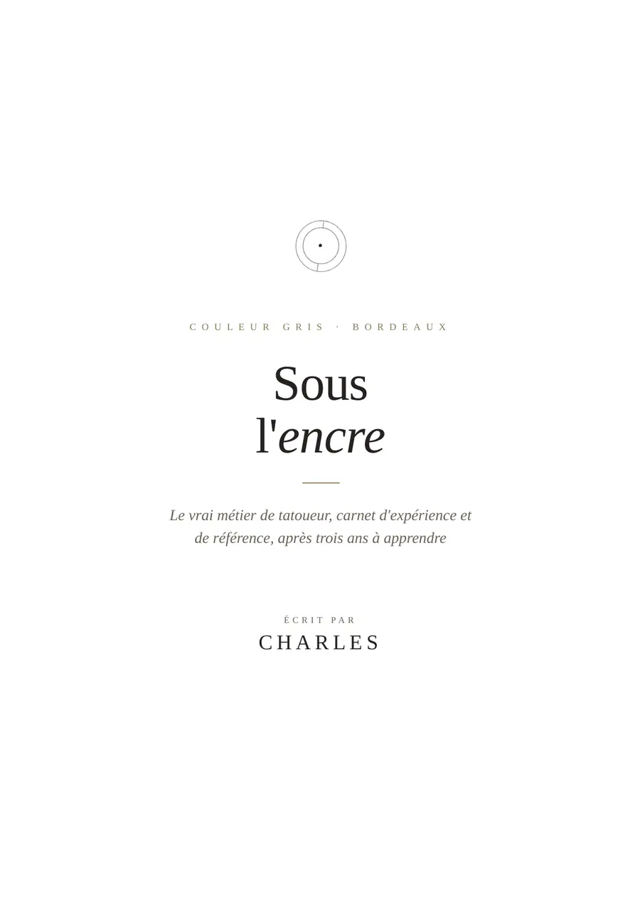 Couverture du guide Sous l'encre